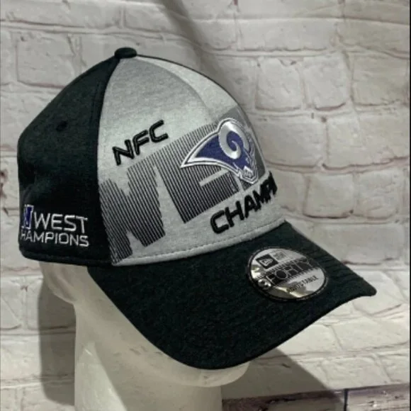 LA Rams NFC West Champions NFL Team Football New Era 9Forty Snapback Hat Cap - Picture 1 of 6